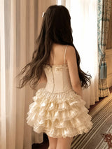 Litlookz Studio Coquette Corset & Ruffle Skirt Set, view 5