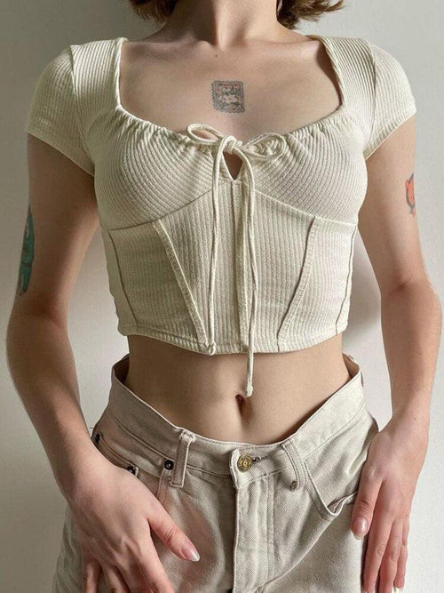Litlookz Studio Coquette Cropped Corset Top