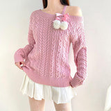 Litlookz Studio Coquette Cut-Out Knit Sweater, view 2