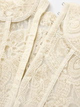 Litlookz Studio Coquette Embroidered Corset Top, view 5