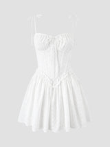 Litlookz Studio Coquette Eyelet Mini Dress, view 5