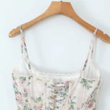 Litlookz Studio Coquette Floral Corset Top, view 4