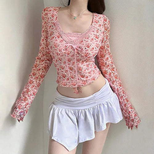 Litlookz Studio Coquette Floral Top