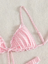 Litlookz Studio Coquette Gingham Bikini Set, view 4