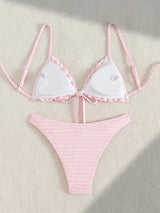 Litlookz Studio Coquette Gingham Bikini Set, view 5