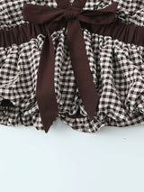 Litlookz Studio Coquette Gingham Bow Blouse, view 6