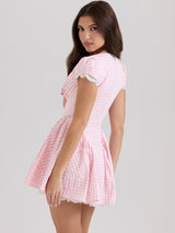 Litlookz Studio Coquette Gingham Mini Dress, view 2