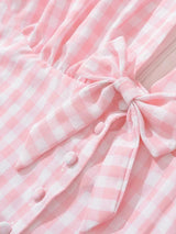 Litlookz Studio Coquette Gingham Mini Dress, view 6
