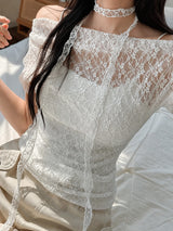 Litlookz Studio Coquette Lace Blouse, view 4