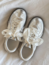Litlookz Studio Coquette Lace Bow Sneakers, view 6