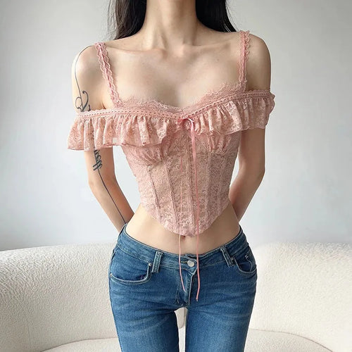 Litlookz Studio Coquette Lace Crop Top