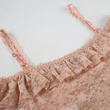 Litlookz Studio Coquette Lace Crop Top, view 6
