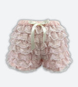 Litlookz Studio Coquette Lace Ruffled Shorts, view 5