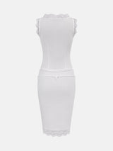 Litlookz Studio Coquette Lace Top & Skirt Set, view 6