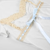 Litlookz Studio Coquette Lace Trim Top, view 3