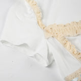 Litlookz Studio Coquette Lace Trim Top, view 4