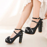 Litlookz Studio Coquette Lace Up High Heels, view 3