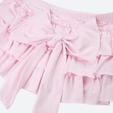 Litlookz Studio Coquette Layered Bow Mini Skort, view 6