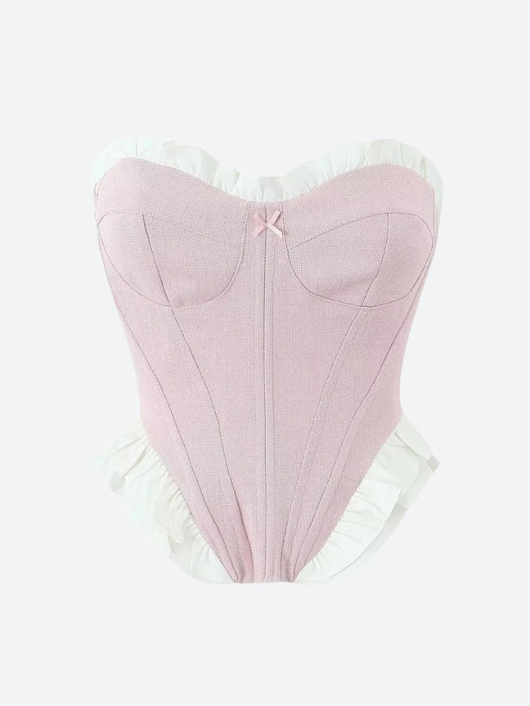 Litlookz Studio Coquette Pink Corset Top