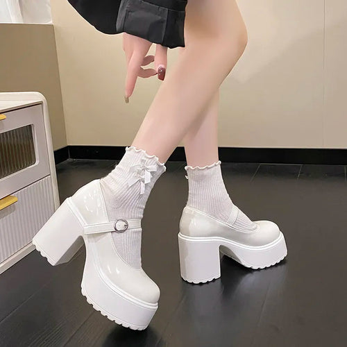 Litlookz Studio Coquette Platform Chunky Mary Jane Shoes