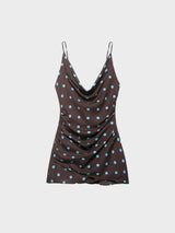Litlookz Studio Coquette Polka Dot Satin Mini Dress, view 3