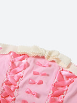 Litlookz Studio Coquette Ribbon Bow Tube Top, view 3