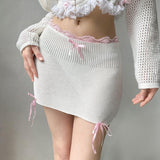 Litlookz Studio Coquette Ribbons Mini Skirt, view 5