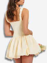 Litlookz Studio Coquette Ruched Bubble Skirt Mini Dress, view 4
