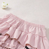 Litlookz Studio Coquette Ruffle Layered Mini Skirt, view 5