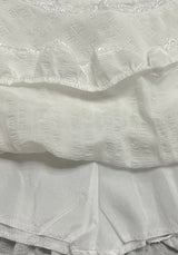 Litlookz Studio Coquette Ruffled Lace Mini Skirt, view 5