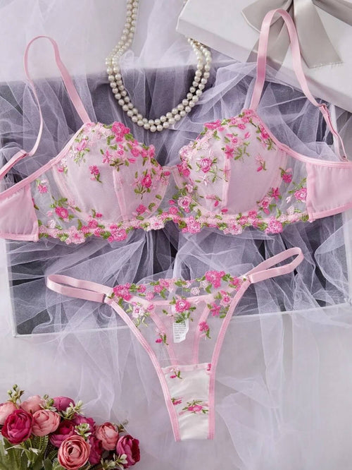 Litlookz Studio Coquette Sheer Lingerie Set