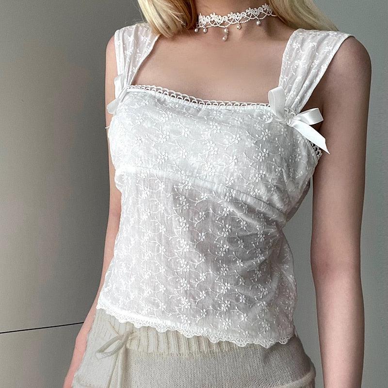 Litlookz Studio Coquette Square Neckline Top