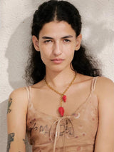 Litlookz Studio Coquette Strawberry Necklace, view 3