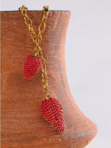 Litlookz Studio Coquette Strawberry Necklace, view 5
