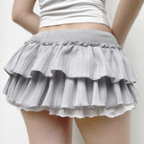 Litlookz Studio Coquette Tiered Ruffle Mini Skirt, view 2