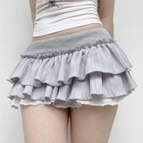Litlookz Studio Coquette Tiered Ruffle Mini Skirt, view 3
