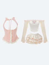 Litlookz Studio Coquette Top & Mini Skirt Two Piece Set, view 6