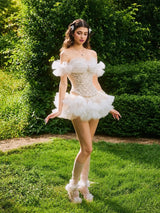 Litlookz Studio Coquette Tulle Skirt & Top Set, view 2