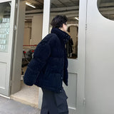 Litlookz Studio Corduroy Buttoned Puffer Jacket, view 6