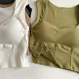 Litlookz Studio Corduroy Square Neck Crop Top, view 3