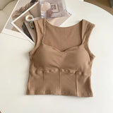 Litlookz Studio Corduroy Square Neck Crop Top, view 6