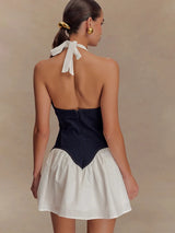 Litlookz Studio Corset Halter Mini Dress, view 3