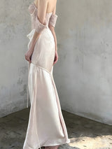 Litlookz Studio Corset Satin Maxi Dress, view 4