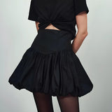 Litlookz Studio Corset Waist Bubble Mini Skirt, view 2