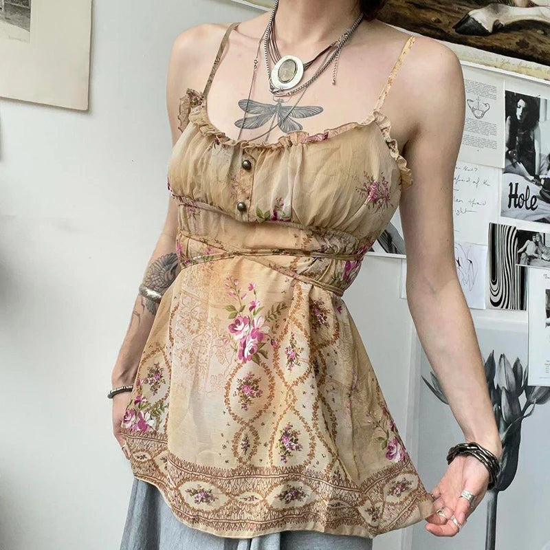Litlookz Studio Cottagecore Babydoll Top