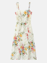 Litlookz Studio Cottagecore Tie Strap Midi Dress, view 3