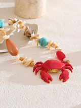 Litlookz Studio Crab Beaded Necklace, view 2