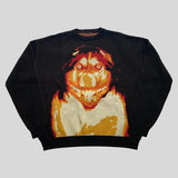 Litlookz Studio Creepy Face Sweater, view 3