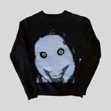 Litlookz Studio Creepy Face Sweater, view 4