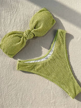 Litlookz Studio Crinkle Knot Bikini Set, view 5